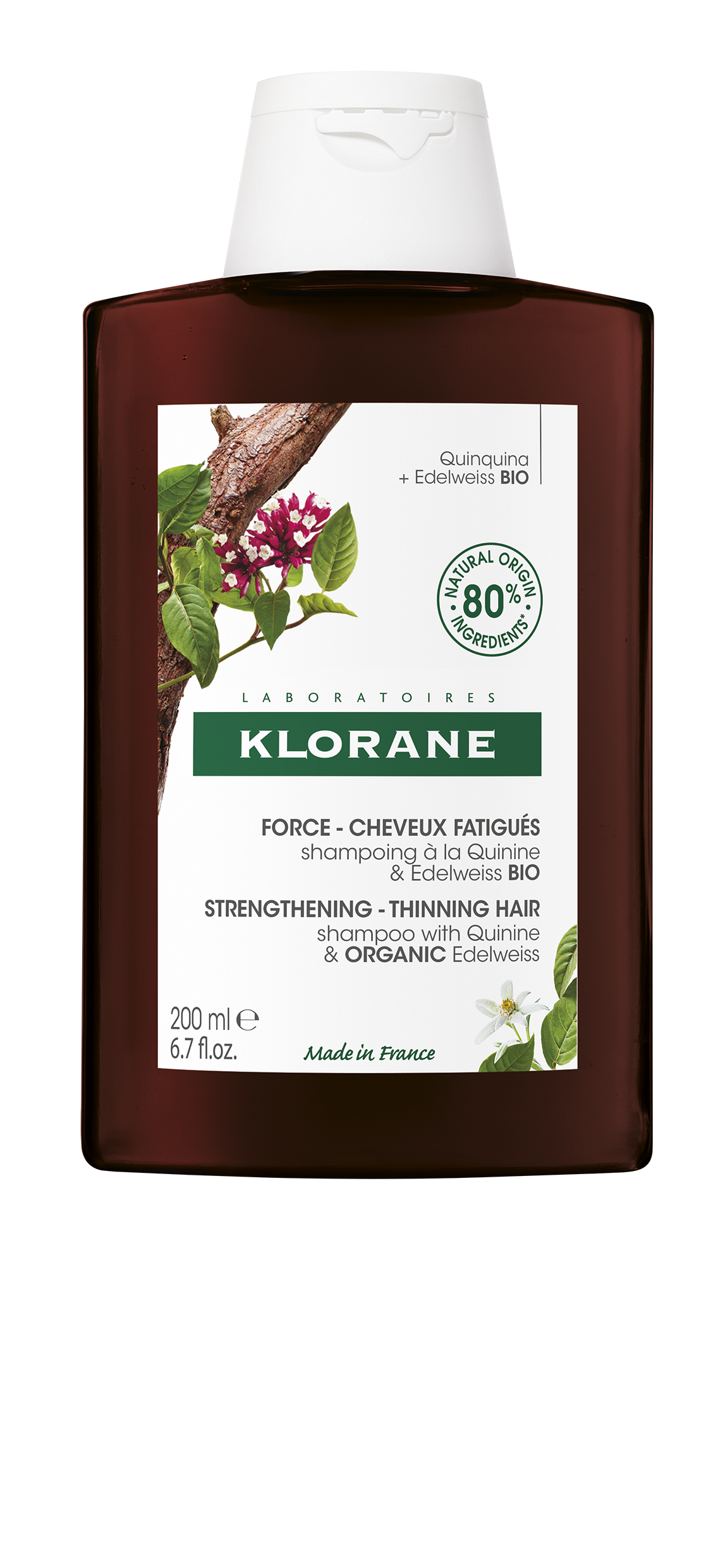 Klorane šampon s kininom i organskim runolistom 200 ml