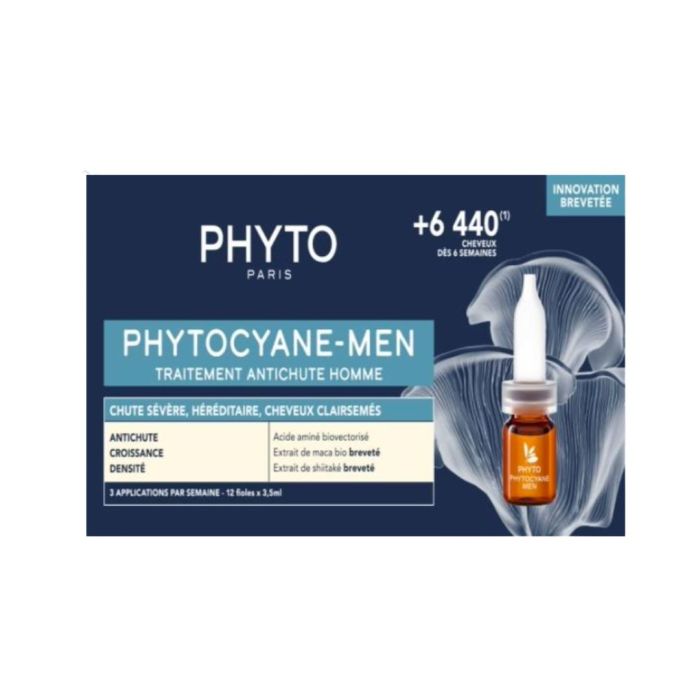 Phyto PHYTOCYANE tretman protiv progresivnog ispadanja kose za muškarce 12x3,5ml ampula