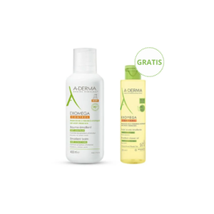 A-Derma EXOMEGA CONTROL emolijentni balzam 400ML + Emolijentno ulje za tuširanje 200ml