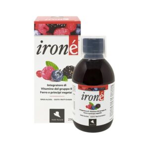 IRONE tekući dodatak prehrani s vitaminima B skupine, željezom i ekstraktima koprive i cikorije 250 ml