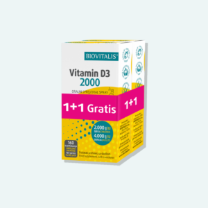 Biovitalis Vitamin D3 2000 oralni sprej 1+1 gratis