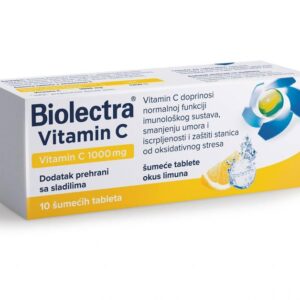BIOLECTRA® VITAMIN C 1000 ŠUMEĆE TABLETE limun