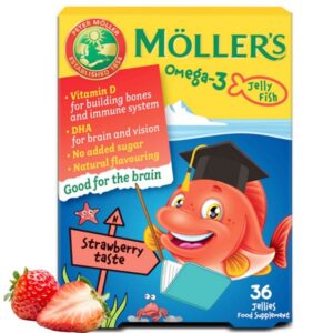 Mollers Omega 3 Junior Ribice bomboni okus jagoda