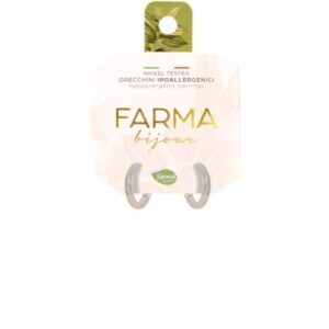 Farma Bijoux Hipoalergene naušnice Silver Plated Hoop 13 mm