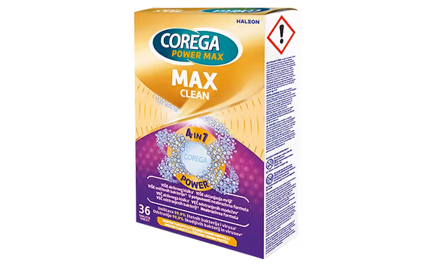 Corega MAX CLEAN tablete za čišćenje zubnih proteza 36 komada