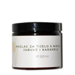 Ljekarna Bjelovar Maslac za tijelo s mirisom jabuke i karamele 200ml